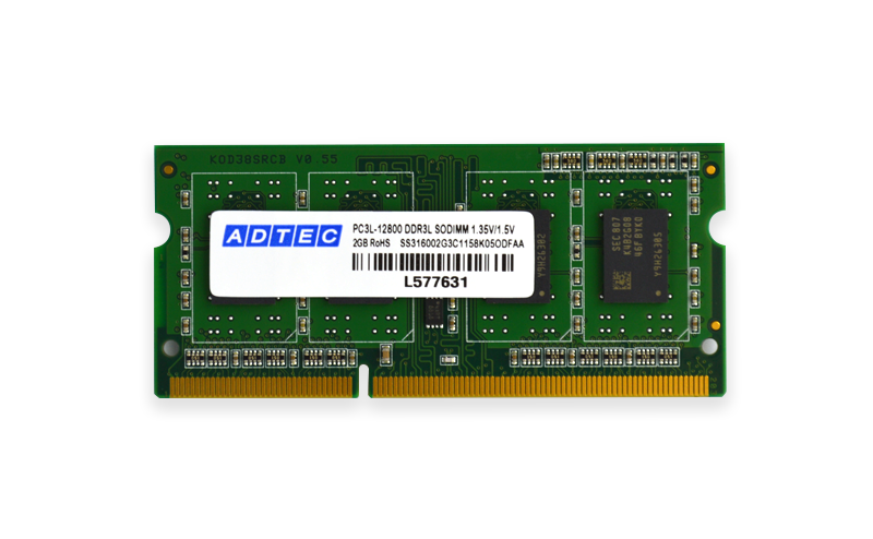 UDIMM　1枚　4GB　ADS12800D-H4G　省電力　(代引不可)-　アドテック　1600MHzPC3-12800　DDR3　240Pin