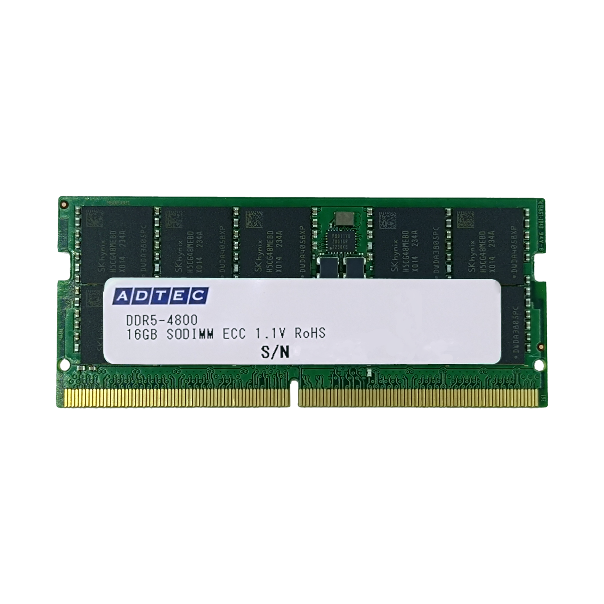 予約中！】 ADS4800D-E32GDBW ADTEC メモリ DDR5-4800 UDIMM ECC 32GBx2枚 2Rx8